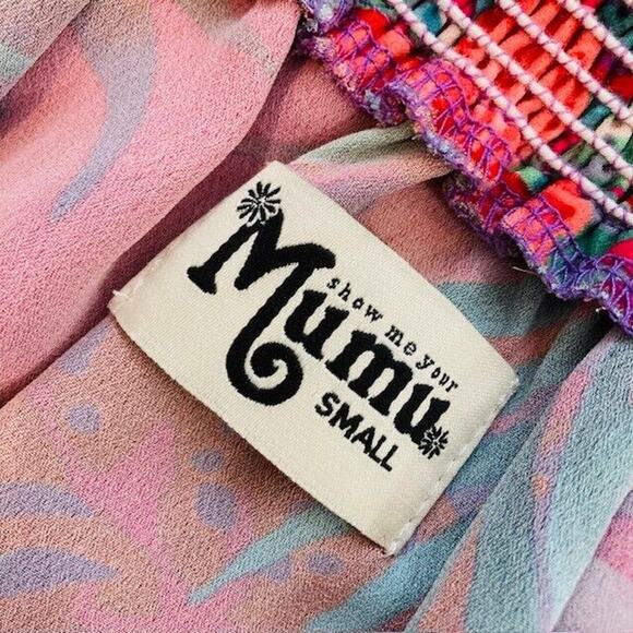 Show Me Your Mumu $148 Womens Small Multi Floral Print Rosarita Strapless Romper - Picture 9 of 15